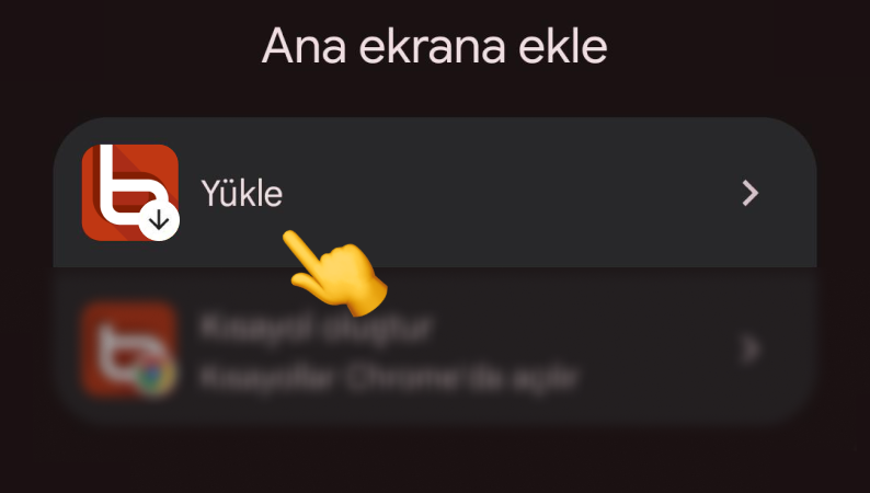 Yükle butonu
