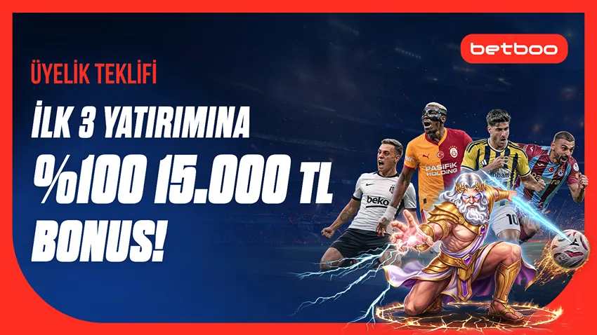 Yeni Üyelere Özel Anında 3 x %100 Bonus
